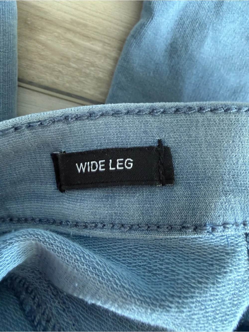 Justice Wide Leg French Terry Jeans Blue Size 14 Slim NWT IN PACKAGE